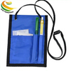 Custom Polyester Badge Neck Wallet Passport Pouch Wallet with Pen Holder