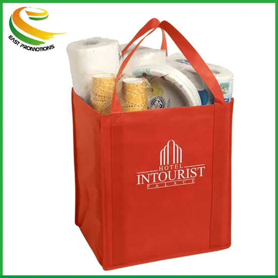 Custom Printed Reusable Large Non-Woven Tote Bag Handbag with Long Stronger Handle