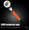  LED Logo Projector Pen with Silicone Handle for Promotional Gift Items
