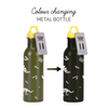 2025 New Temperature Color Change Single Wall Stainless Steel Metal Water Bottle