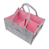 Hot Sales Felt Baby Diaper Caddy Bag Organizer Mummy Storage Bag Nappy Organizer