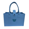 Wholesale Felt Hand Bag Felt Tote Shopping Bag with Button Closure 