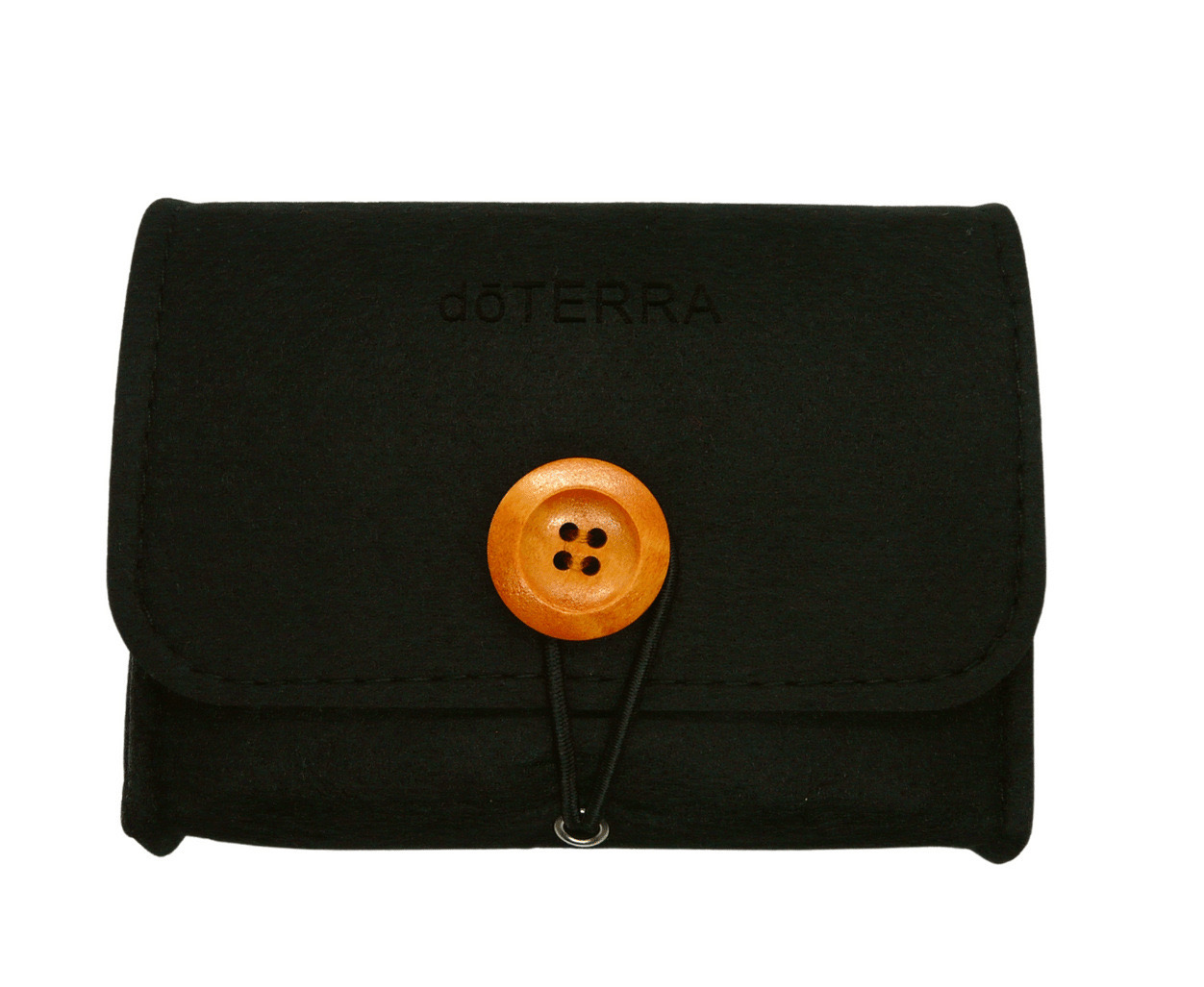 Felt Doterra Pouch With Wooden Buttons Holds 6 Roller Bottles Or 4 Vials 15ml Oil Bottles