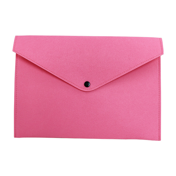 Customized Logo Felt File Folder Paper Envelope A4 Office Document Folders