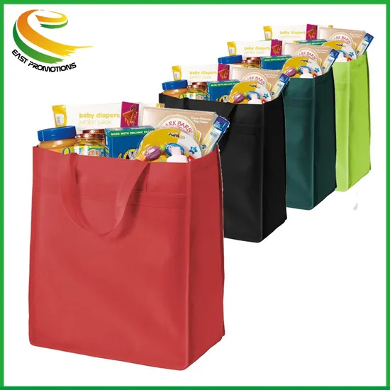Custom Promotional Eco Friendly Recycle Grocery RPET PLA Tote Non Woven Shopping Bag with Logo