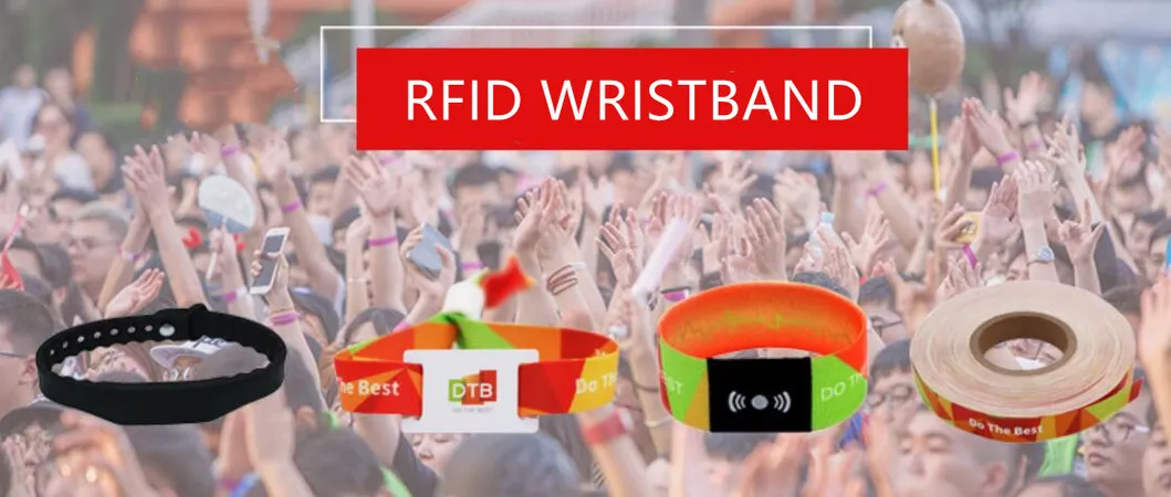 Customized Waterproof Silicone RFID Wristband Smart Bracelet for Access Control