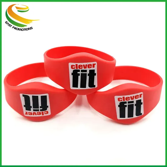 Customized Waterproof Silicone RFID Wristband Smart Bracelet for Access Control