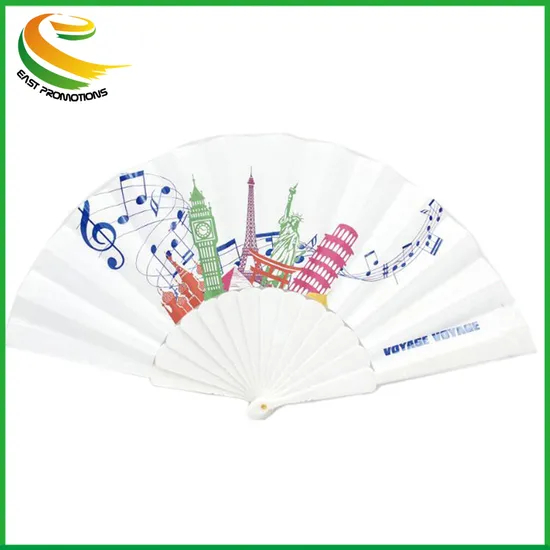 Custom Logo Advertising Plastic Hand Hold Folding Fans