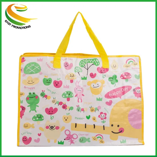 China Manufacturer Custom PP Non Woven Laminated Shopping Tote Carry Bag with Zipper