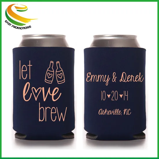 Manufacturer Custom Neoprene Foam Foldable Beer Can Drink Holder, 330ml Beer Neoprene Koozies