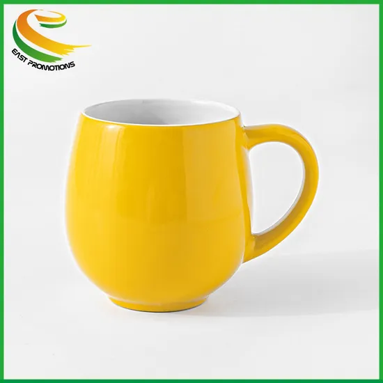 Custom Design 10oz 300ml Big Drum Belly Ceramic Coffee Mug Porcelain Drinking Cups