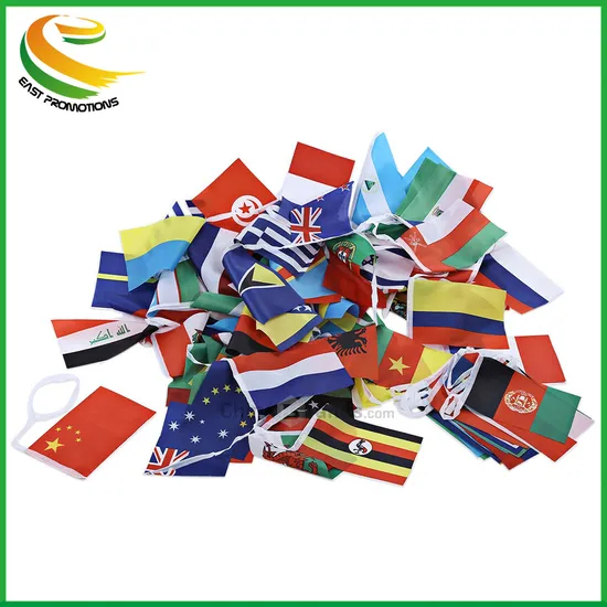 Advertising Double Sides Printed Hanging Event Vinyl Flag Strings Flag Bunting