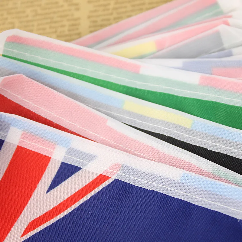 Advertising Double Sides Printed Hanging Event Vinyl Flag Strings Flag Bunting