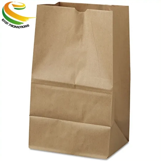 Custom Brown Kraft Paper Cake Bag Food Grade Paper Packing Bag Anti-Oil Pouch for Food