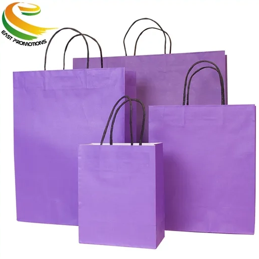 Colorful Kraft Gift Paper Bag Paper Shopping Bag with Twisted Handle 