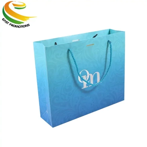 Custom Promotional Eco Recycled Cardboard Art Paper Gift Packing Bag with Lamination