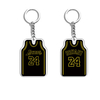 Wholesale Acrylic Basketball Star Jersey Keychain Plastic Acrylic Car Key Chain Pendant for Gifts