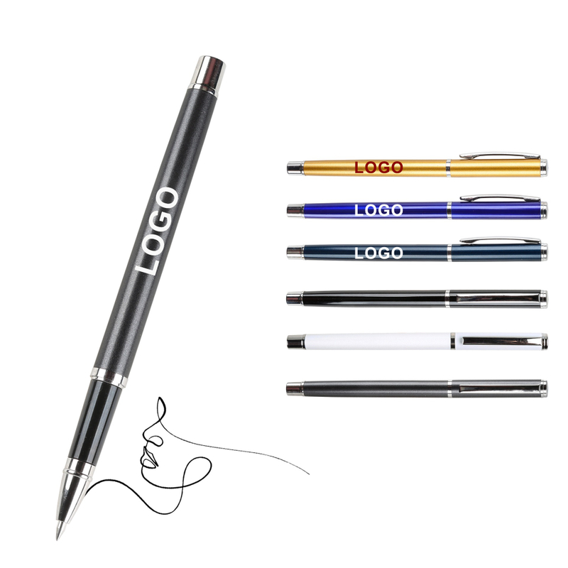 Wholesale Spot Office Stationery Gel Pen Advertising Laser Logo Promotion Metal Business Signature Pen
