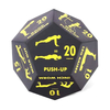 Custom 12 Sided Workout Yoga Anti Stress Game Cube Fitness Pu Foam Exercise Dice