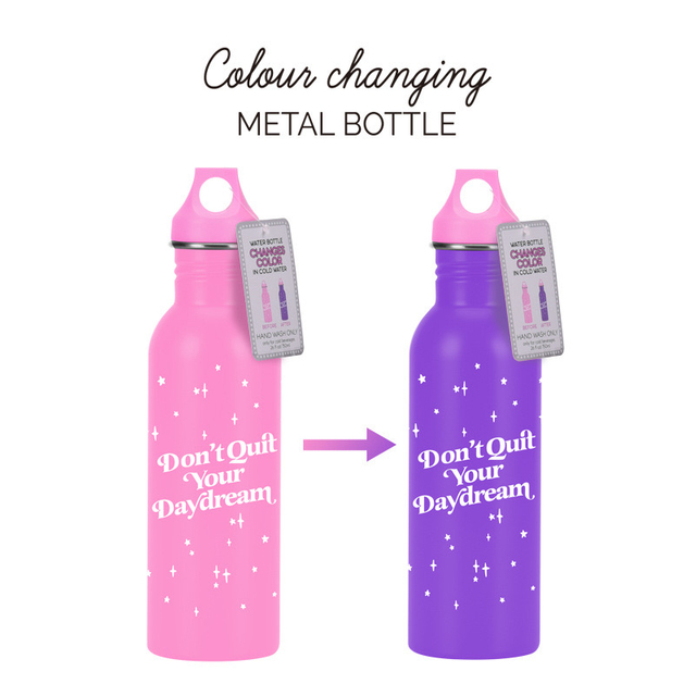 2025 New Temperature Color Change Single Wall Stainless Steel Metal Water Bottle