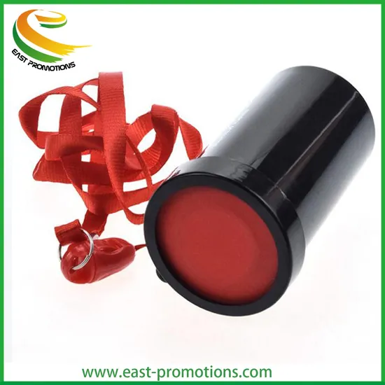Customized Plastic Cylindrical Whistle, LED Light Sports Whistle for Events Cheering