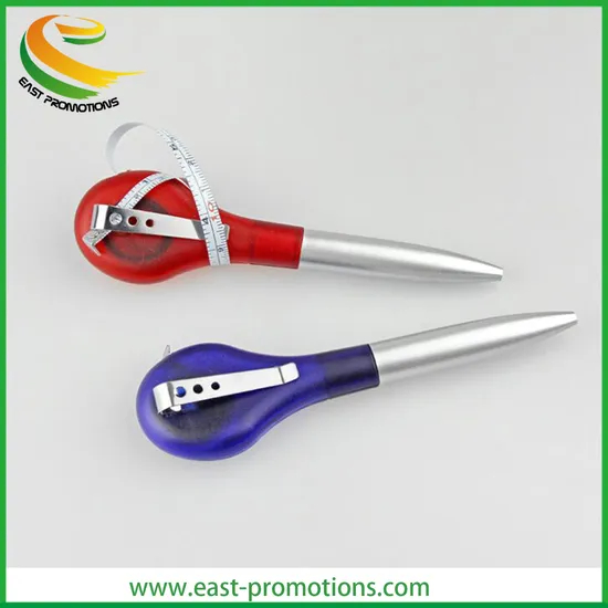 Custom Logo Function Ball Point Pens with Tape Measure