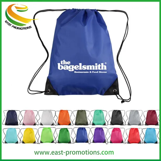 Professional Supply Promotional Recycled Nylon Drawstring Sport Bag Manufacturer