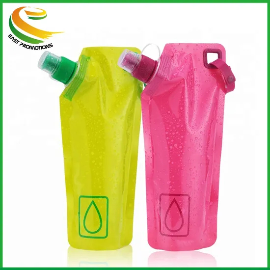 Water Bottles 550ml Portable Silicone Retractable Folding Water Bottle Outdoor Travel Yoga Gym Telescopic Collapsible Sport Tool