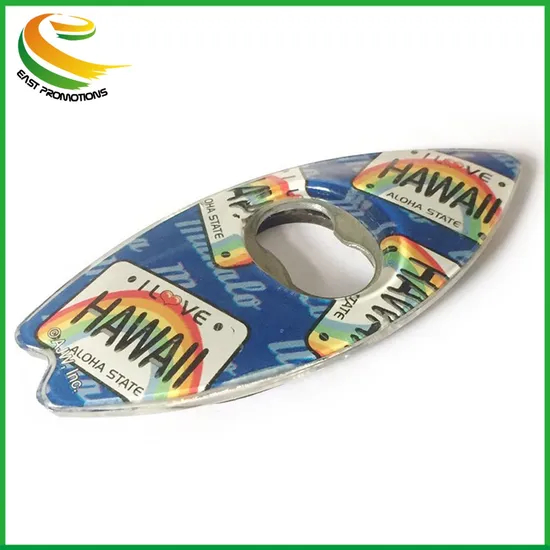 Tropical Style Plastic Surfboard Beer Magnet Bottle Opener