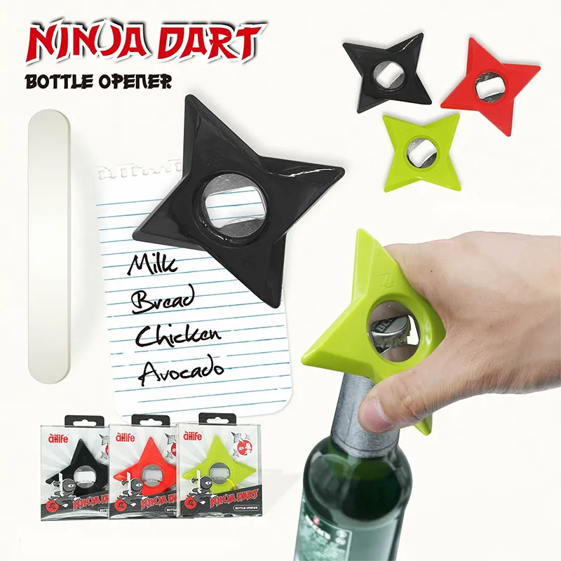 Wholesale Customized Own Logo Wooden Stainless Steel Bottle Opener Card Epoxy Colorful Spray Painting Metal Bottle Opener