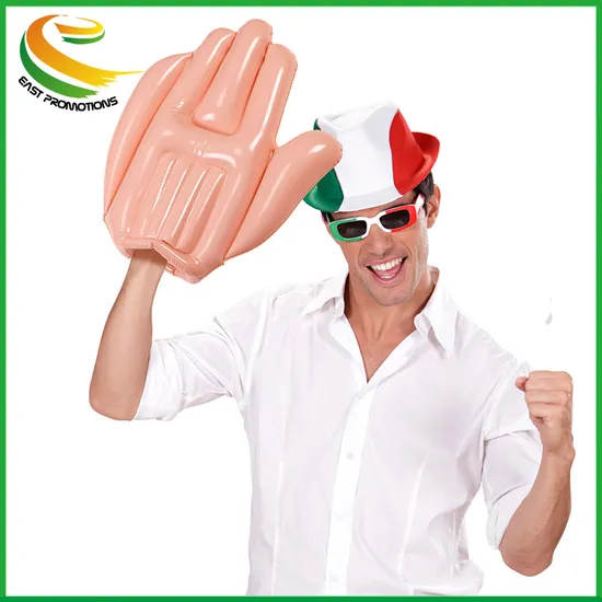 Wholesale Creative Advertising Inflatable Hands PVC/PE Inflatable Hand Flag Slogan Cheering Inflatable Hand