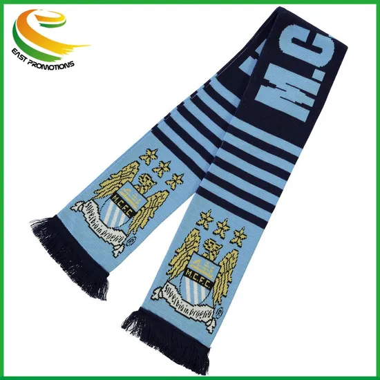 Custom Long Scarves Soccer Club Knitting Football Fans Scarf