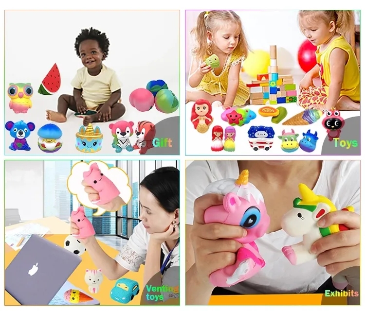 Custom Various Cartoon Design PU Promotion Gift PU Foam Anti Stress Ball