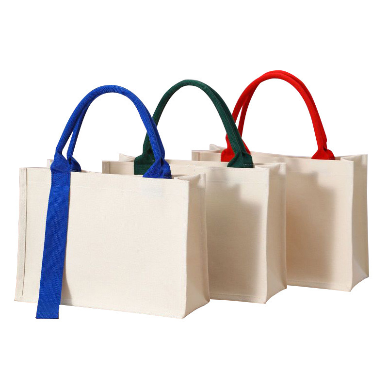 Manufacturer Wholesales Large Capcity Eco Friendly Canvas Tote Bag with Logo Print