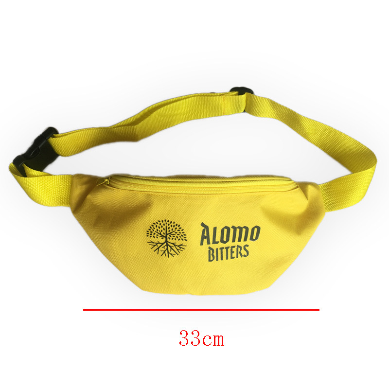 Custom Logo Unisex 600d Oxford Men Pouch Waist Bag Women Oxford Fanny Pack Crossbody Shoulder Bag