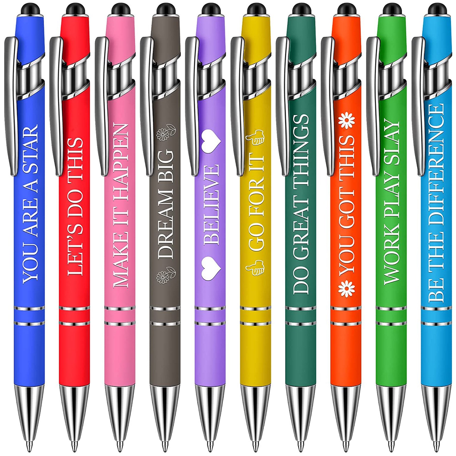 Hot Sale 2-in-1 Stylus Ballpoint Pen Metal Touch Screen Pen for Promotion