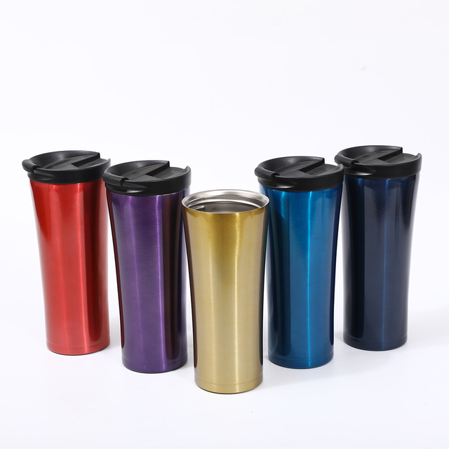 500ml Double Wall Stainless Steel Vacuum Insulated Travel Mugs for Hot Drinks Coffee