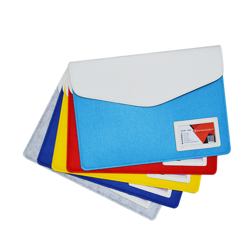 Custom Design Felt A4 File Folder, Envelope Bag, Document Wallet 