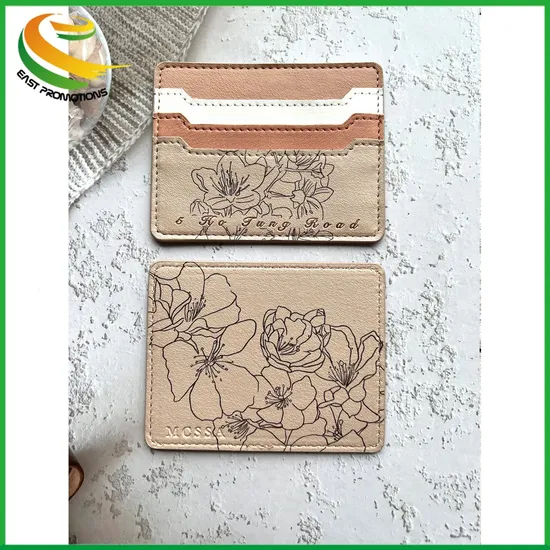 Custom PU Slim Wallet Card Holder Soft Leather Credit Card Holders for Men Women