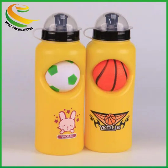 World Cup Promotional Gifts Food Grade Plastic PE Drink Water Bottle with Football / Basketball
