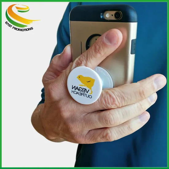 Pop Phone Socket Cell Phone Grip Holder - Black