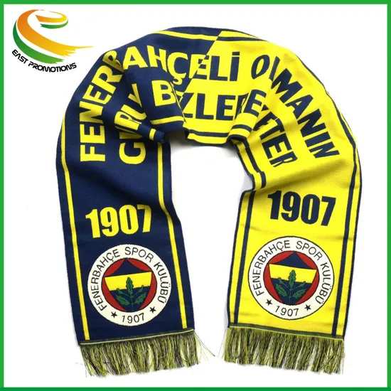 Custom Long Scarves Soccer Club Knitting Football Fans Scarf