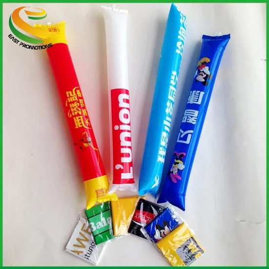 Custom Eco Friendly Inflatable Cheering Stick Bang Bang Noise Makers For Event