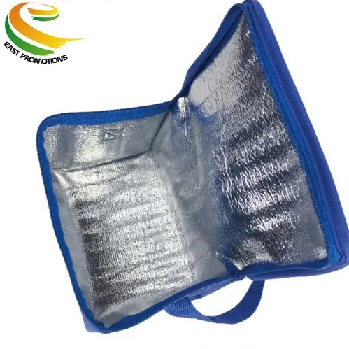 Customized Non Woven Insulated Thermal Lunch Food Cooler Bag Promotional Picnic Shoulder Bag for Outdoor