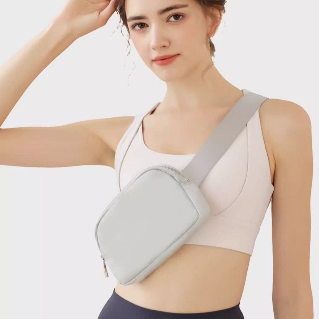 Outdoor Waterproof Nylon Belt Bag Unisex Belt Sling Chest Crossbody Fanny Pack Waist Bags