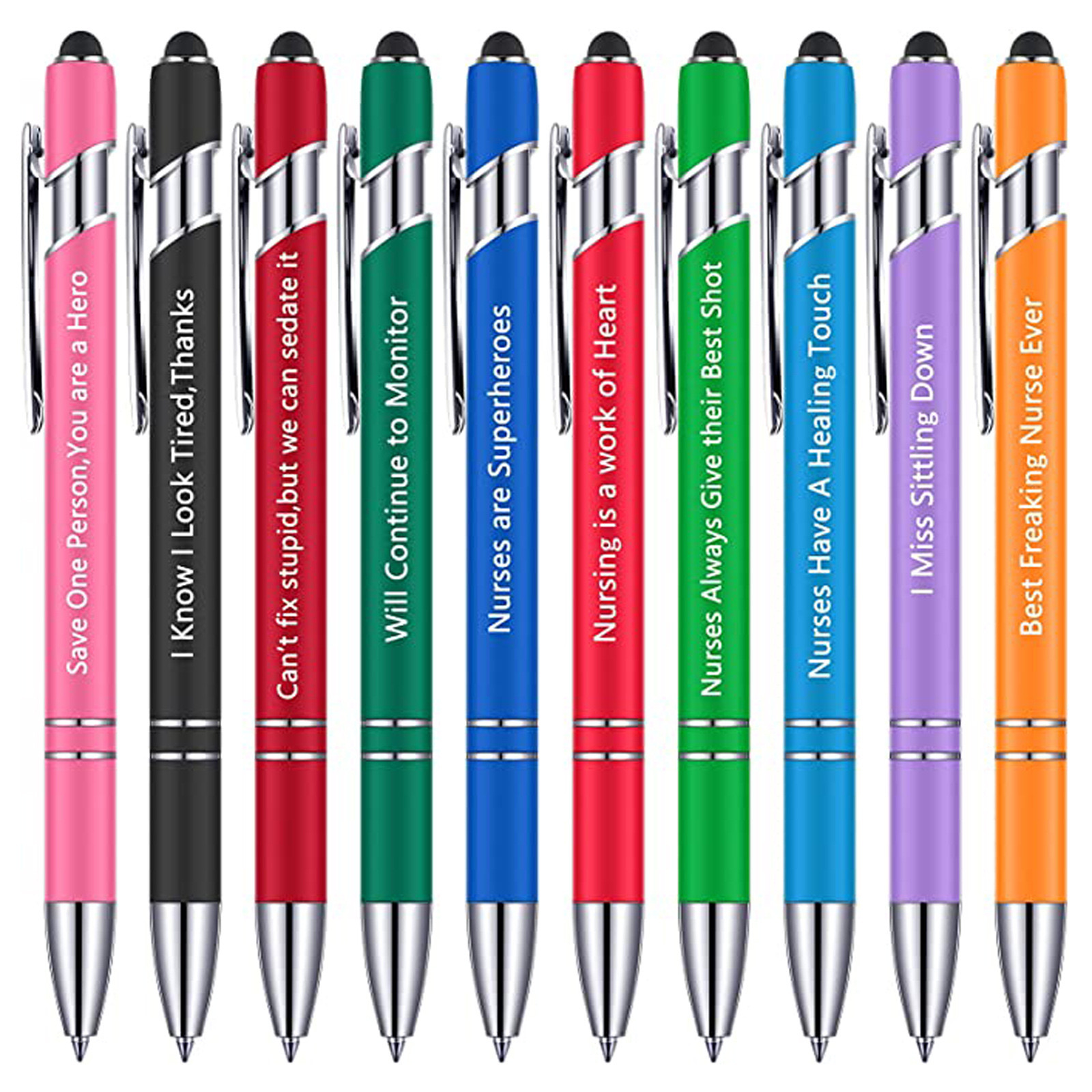 Hot Sale 2-in-1 Stylus Ballpoint Pen Metal Touch Screen Pen for Promotion