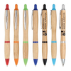 Eco Green Promotional Recyle Bamboo Wood Curvy Viva Ballpoint Pen with Laser Engraved Logo