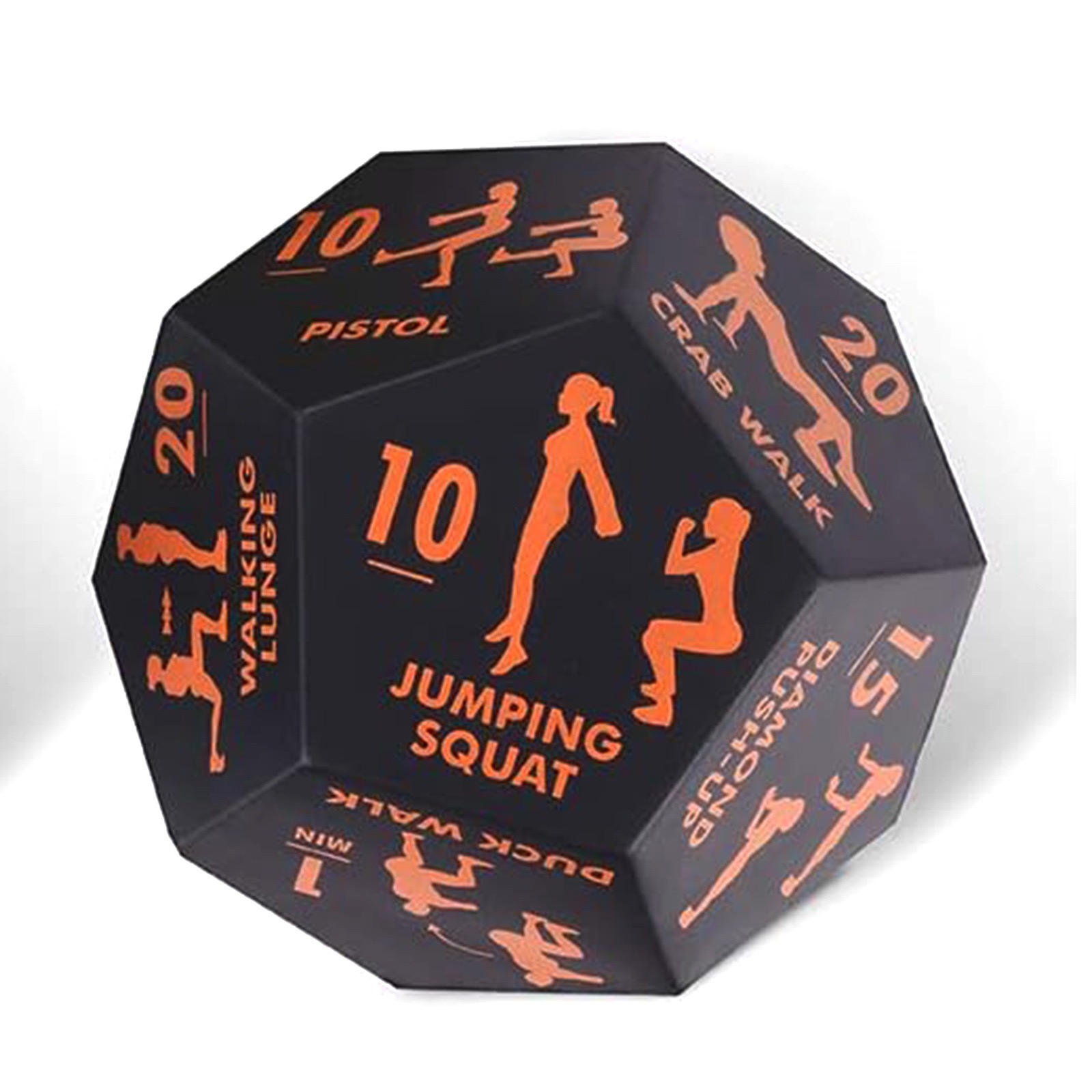 Custom 12 Sided Workout Yoga Anti Stress Game Cube Fitness Pu Foam Exercise Dice