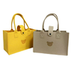 Wholesale Felt Hand Bag Felt Tote Shopping Bag with Button Closure 