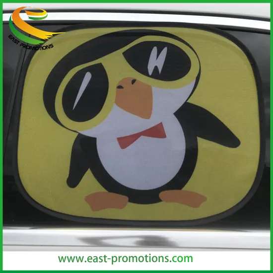 Custom Electrostatic Adsorption Foldable Nylon Mesh Side Window Car Sunshade Windshields for Advertising